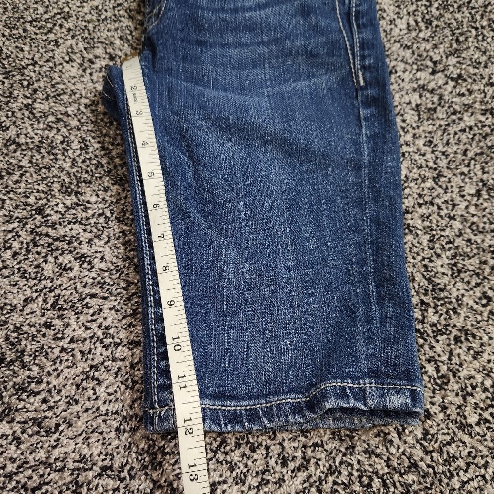 Y2k Miss Me Cropped Bermuda Shorts,Skull Pocket Accent,Bling, Women's 27, 2000's - Picture 3 of 10